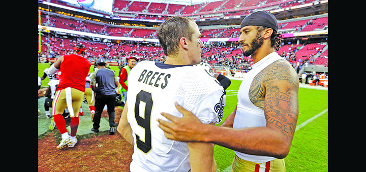 Saints’ Brees takes first step toward mending relationships